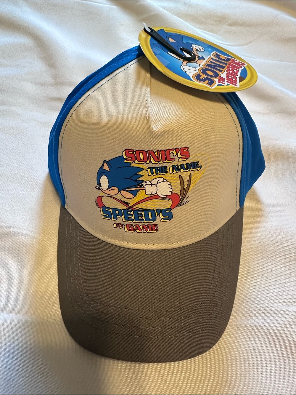 Sonic Kids Beige, Blue & Brown Trucker Hat